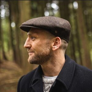 Jaxon & James 100% wool Donegal Tweed Cap  from Ireland  woven by Magee weaving